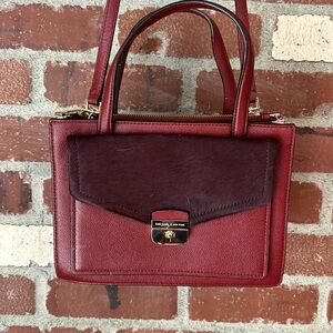 Kate Spade Zariah Hyde Place Leather/Calf Hair Satchel Handbag NWOT